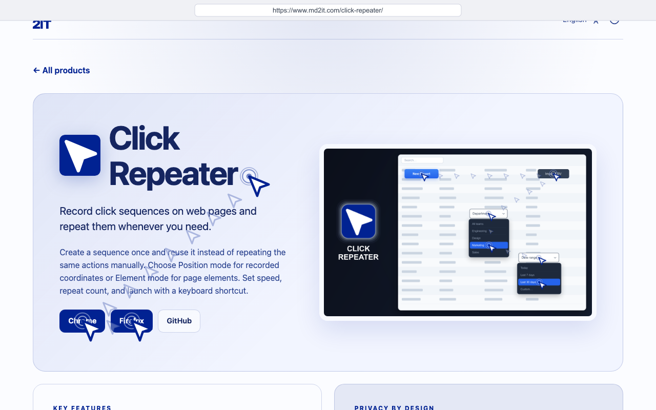 Click Repeater — צילומי מסך 2